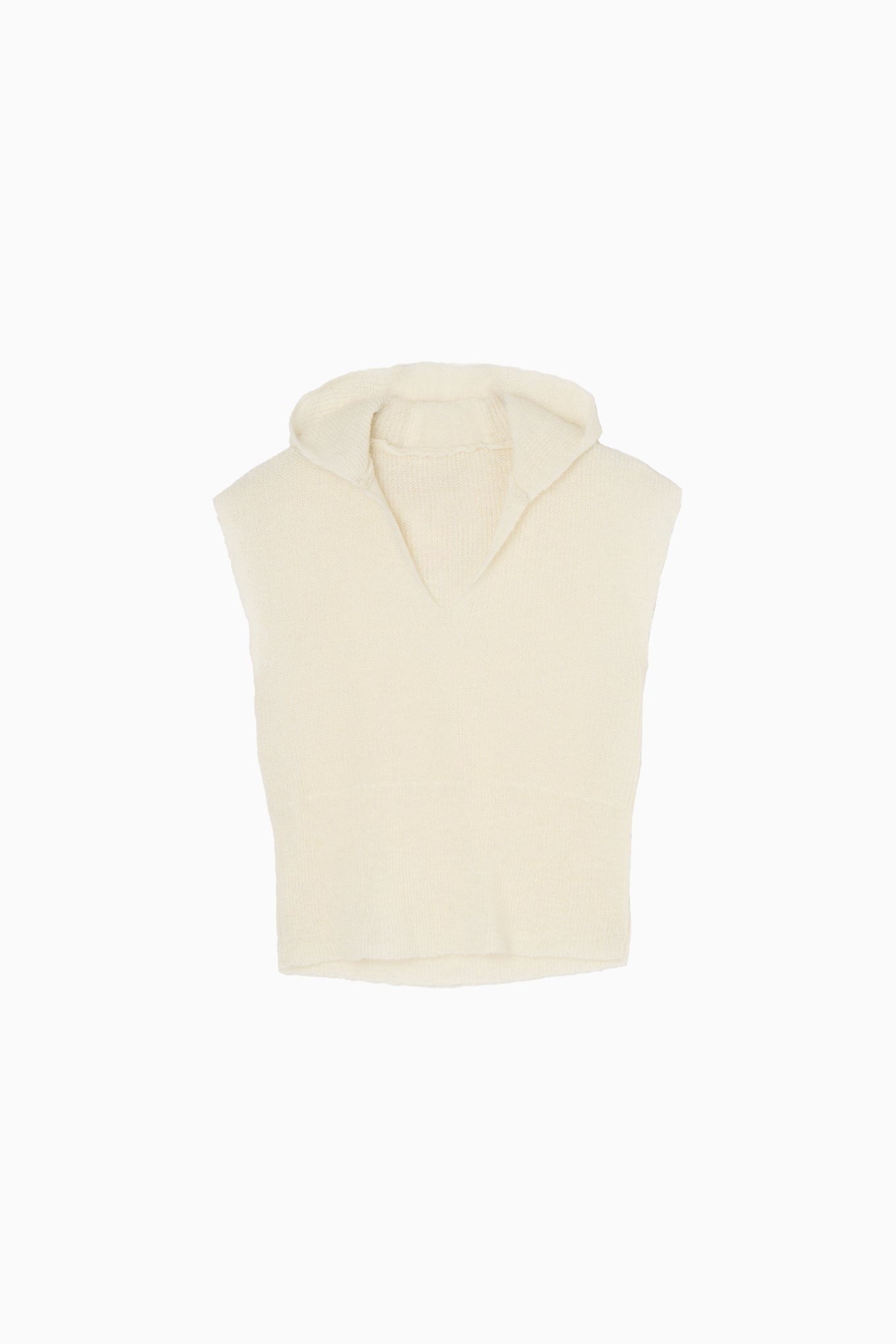 shaggy knit hoodie