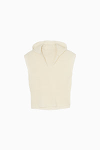 shaggy knit hoodie