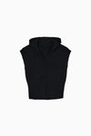 shaggy knit hoodie