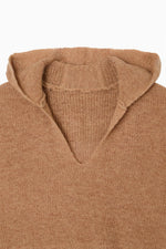 画像をギャラリービューアに読み込む, shaggy knit hoodie
