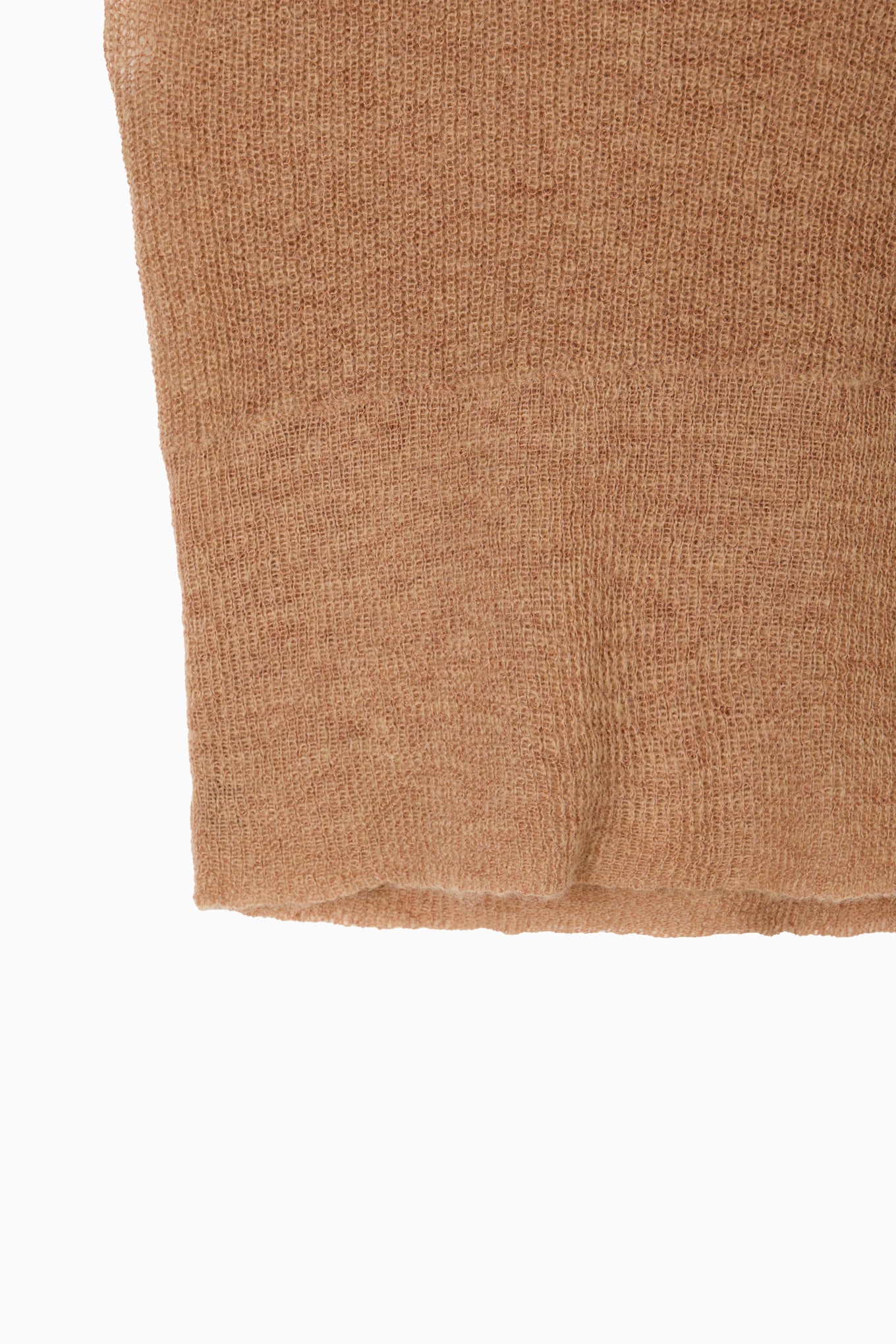 shaggy knit hoodie