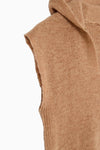 shaggy knit hoodie