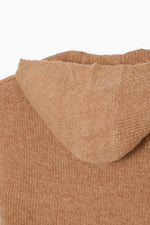 画像をギャラリービューアに読み込む, shaggy knit hoodie
