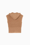 shaggy knit hoodie
