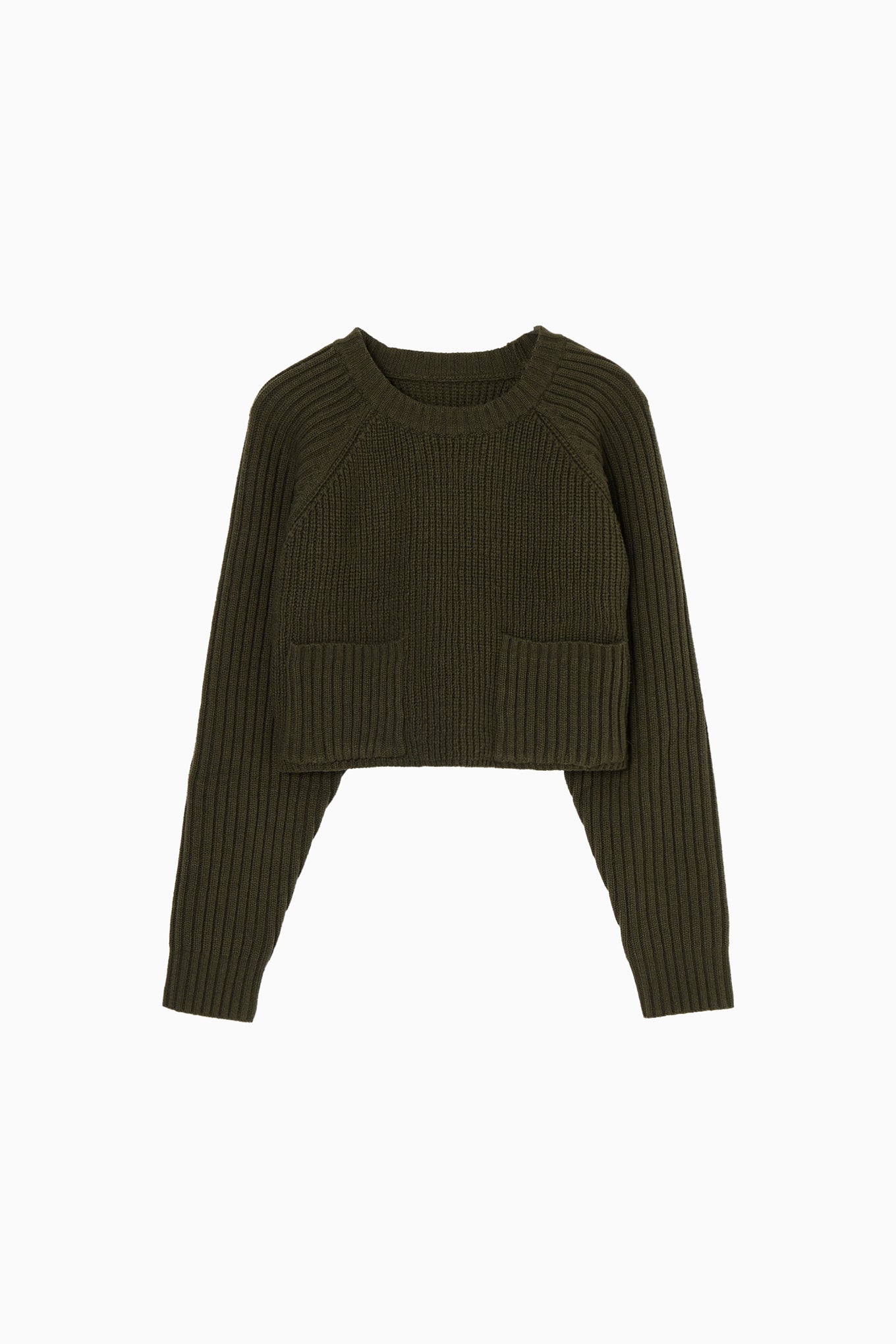 cropped knit pullover
