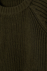 hella cropped knit pullover カーキ cropped knit pullover - Hella (ヘラ）公式通販サイト