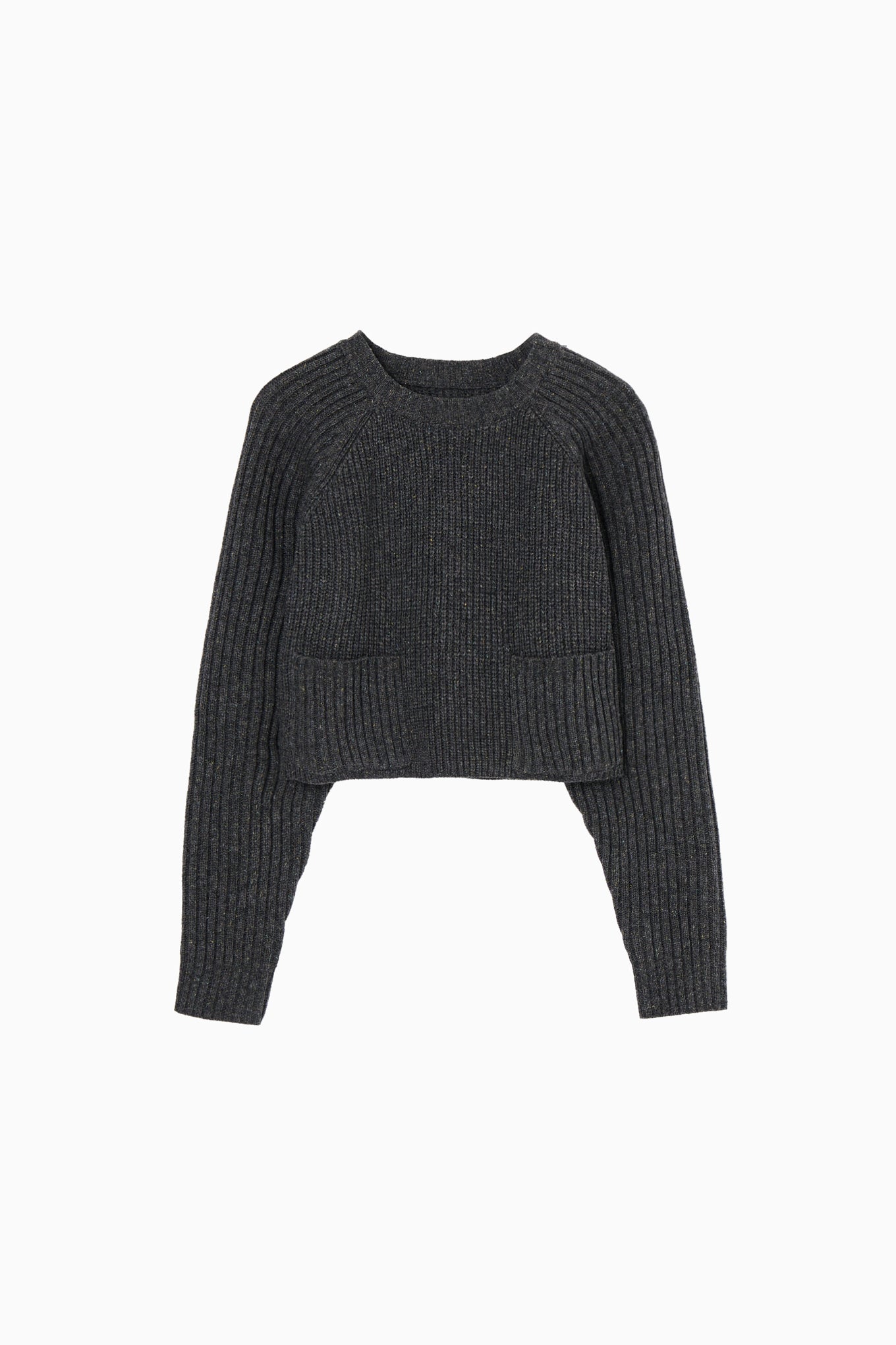 cropped knit pullover