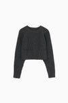 cropped knit pullover