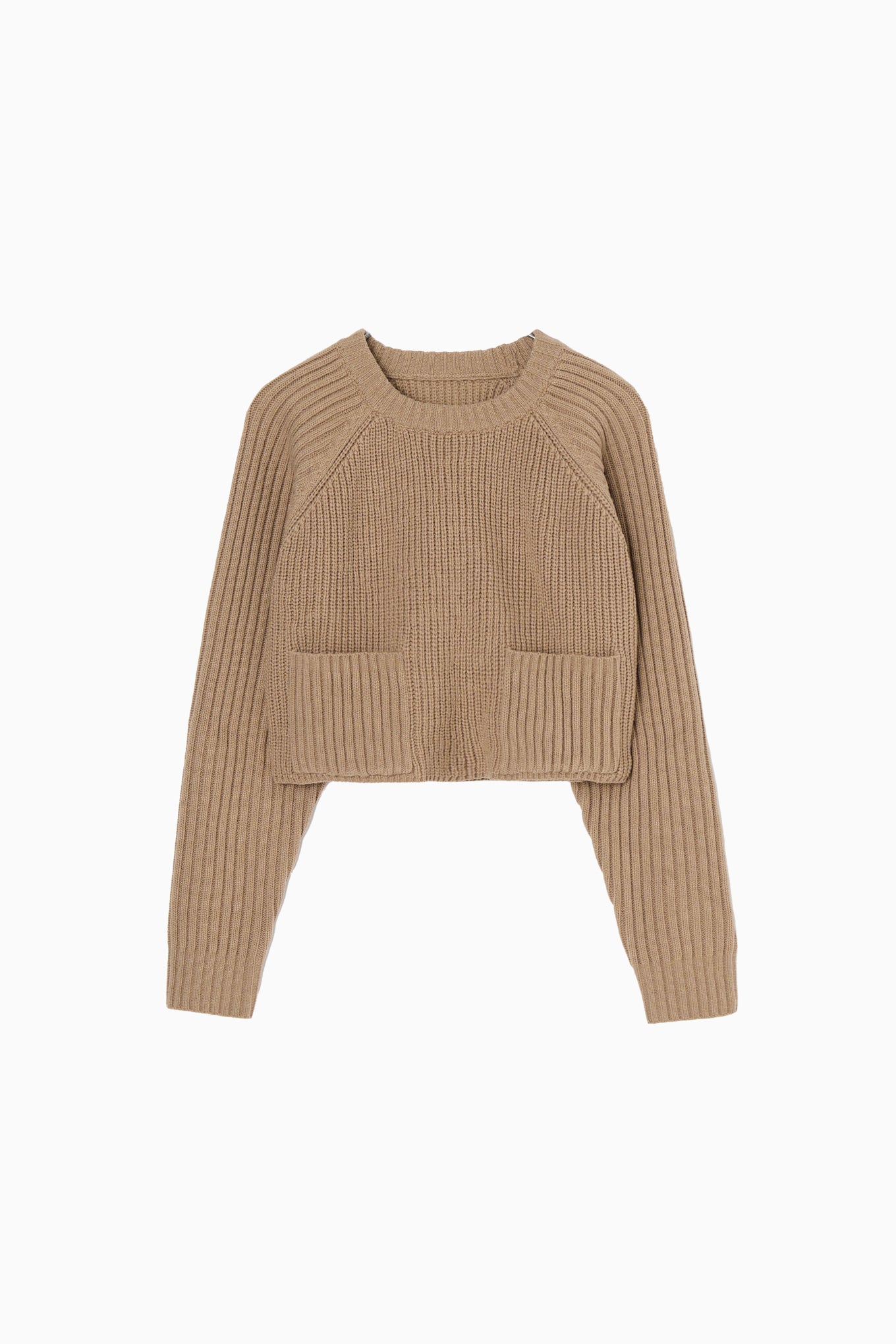 cropped knit pullover