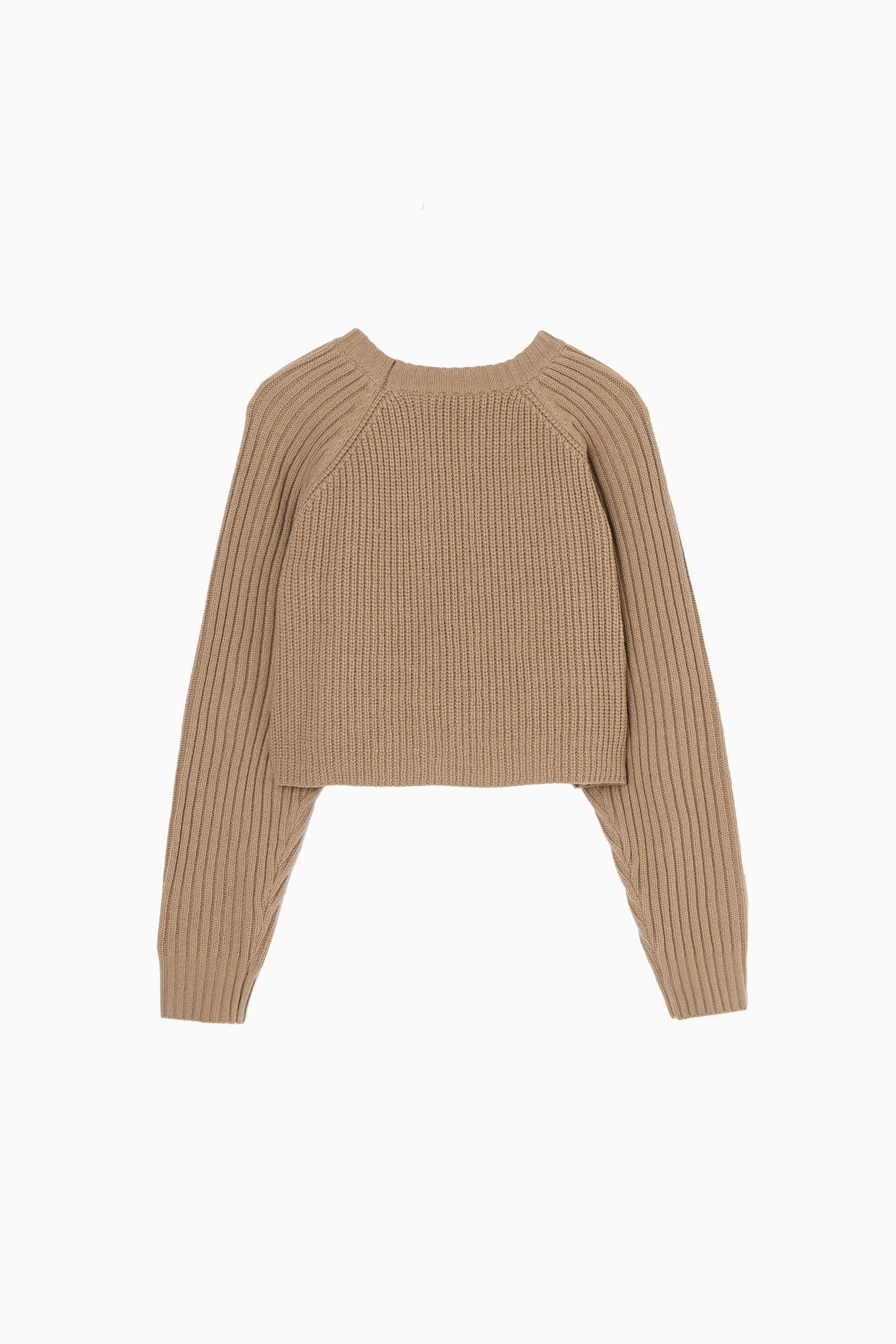 cropped knit pullover