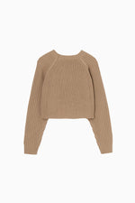 画像をギャラリービューアに読み込む, cropped knit pullover
