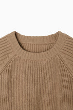 画像をギャラリービューアに読み込む, cropped knit pullover
