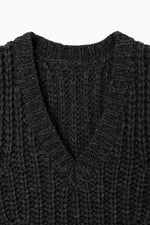 画像をギャラリービューアに読み込む, low gauge short vest
