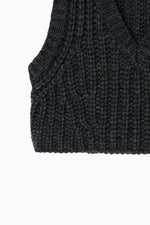 画像をギャラリービューアに読み込む, low gauge short vest
