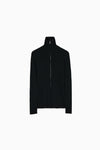 zip up rib knit