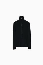 画像をギャラリービューアに読み込む, zip up rib knit
