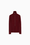 zip up rib knit