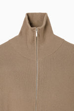 画像をギャラリービューアに読み込む, zip up rib knit
