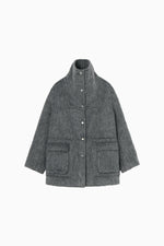 画像をギャラリービューアに読み込む, wool shaggy coat
