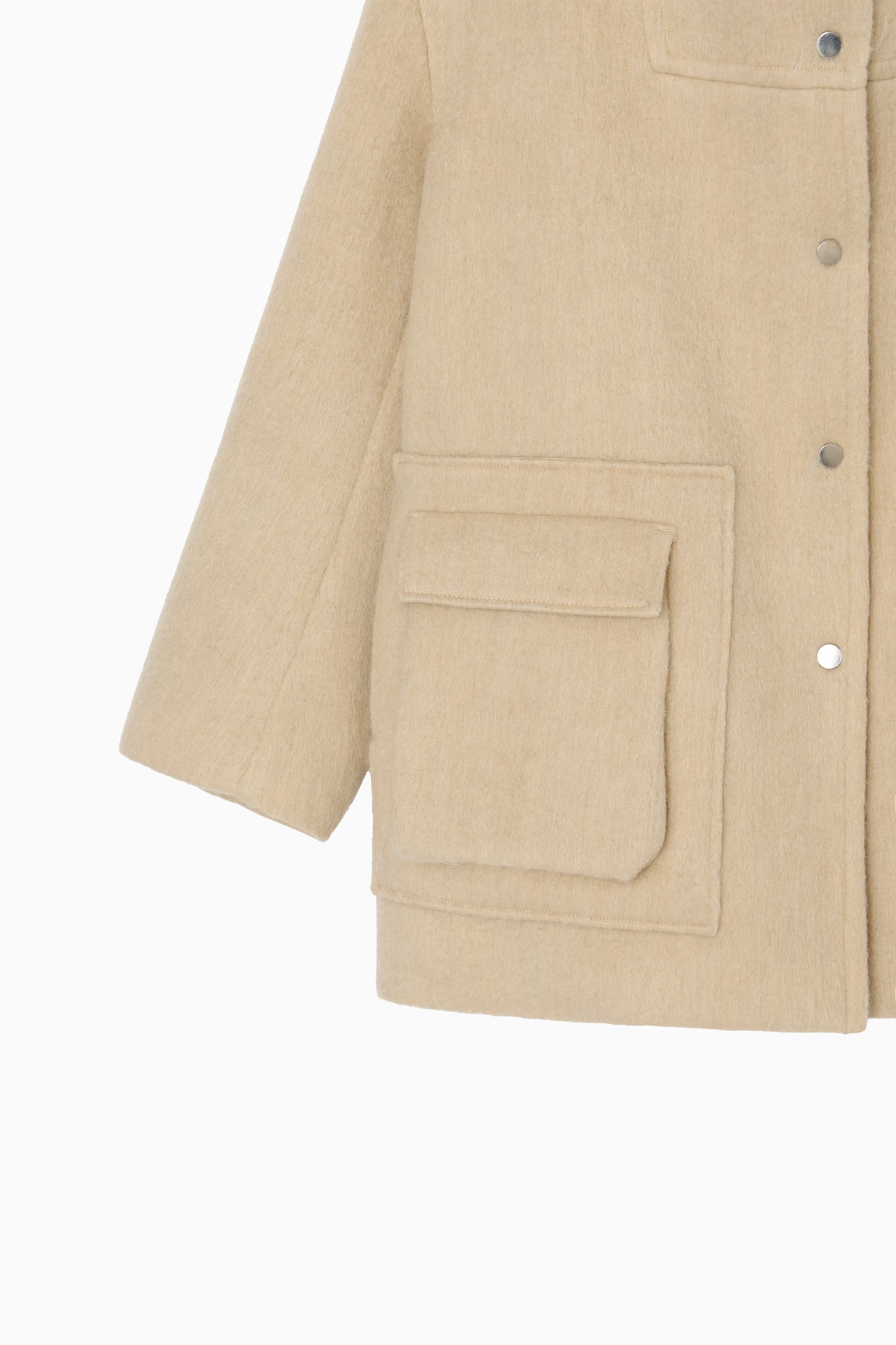 wool shaggy coat