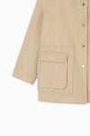 wool shaggy coat