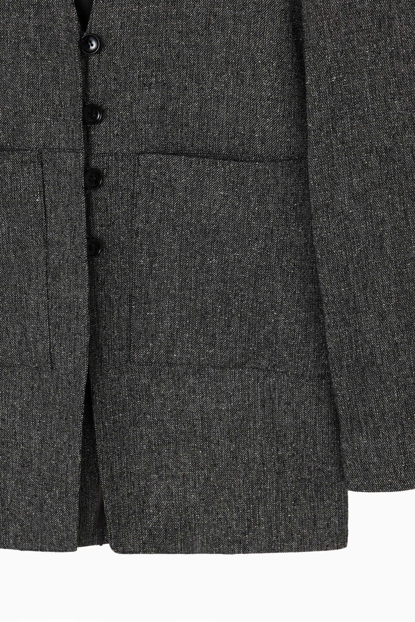 silk nep collarless jacket
