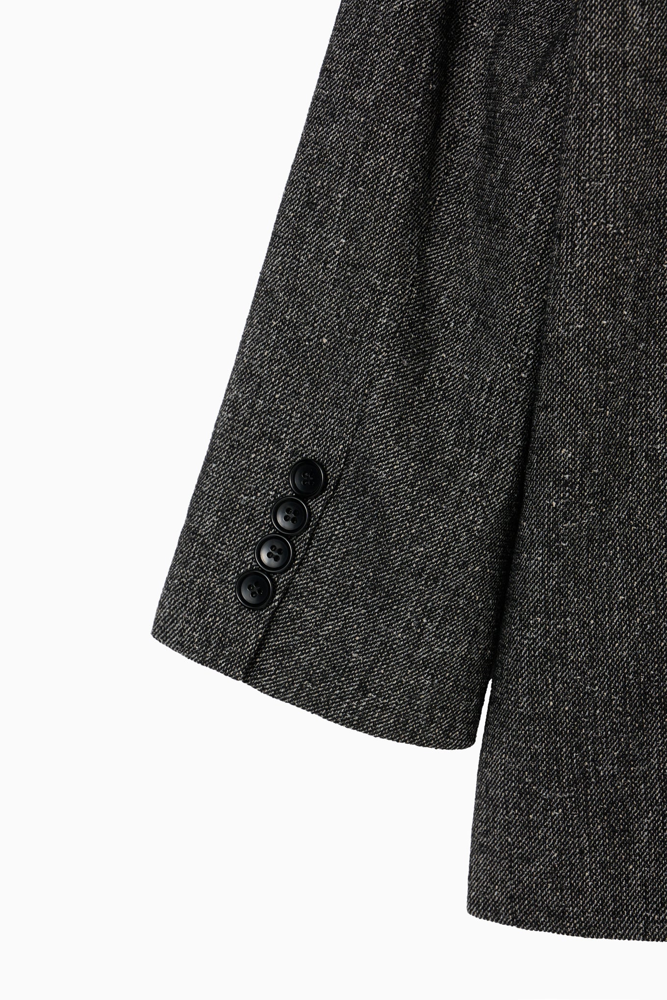 silk nep collarless jacket