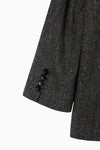 silk nep collarless jacket