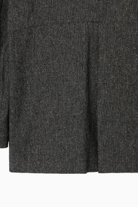 silk nep collarless jacket