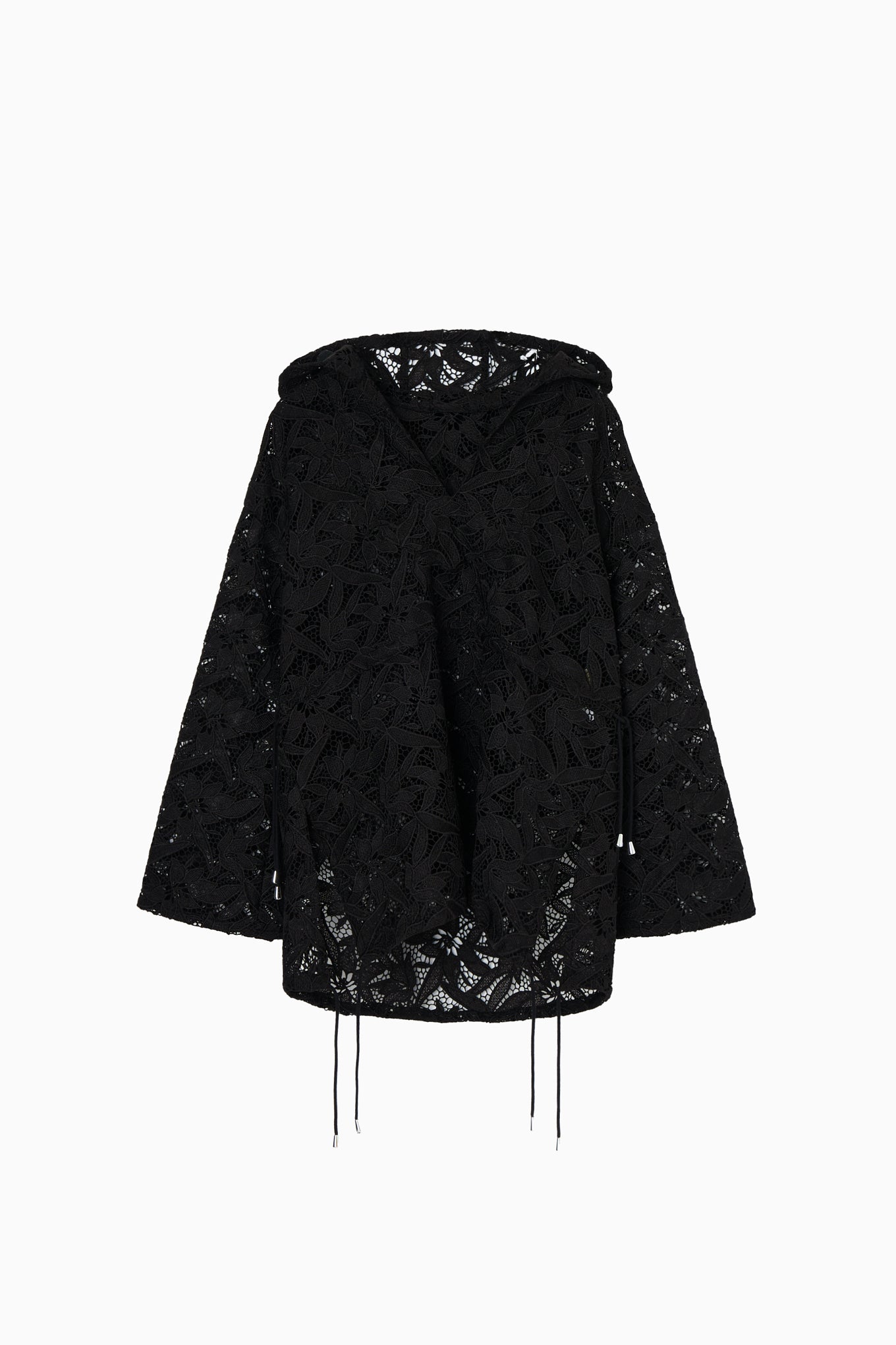 flower lace hoodie