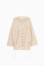 画像をギャラリービューアに読み込む, flower lace hoodie
