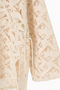 flower lace hoodie