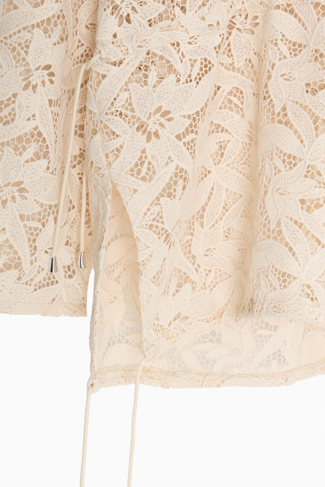 flower lace hoodie