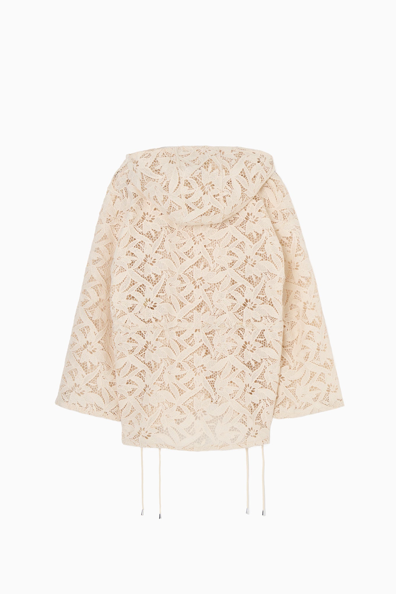 flower lace hoodie