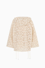 画像をギャラリービューアに読み込む, flower lace hoodie
