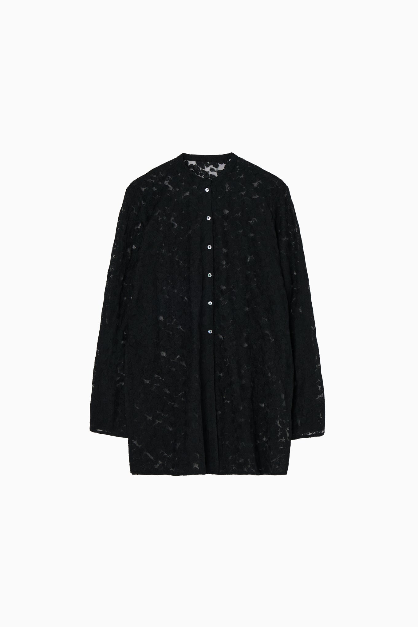 tulle embroidery shirt