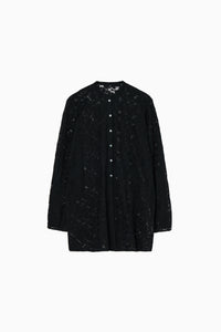 tulle embroidery shirt