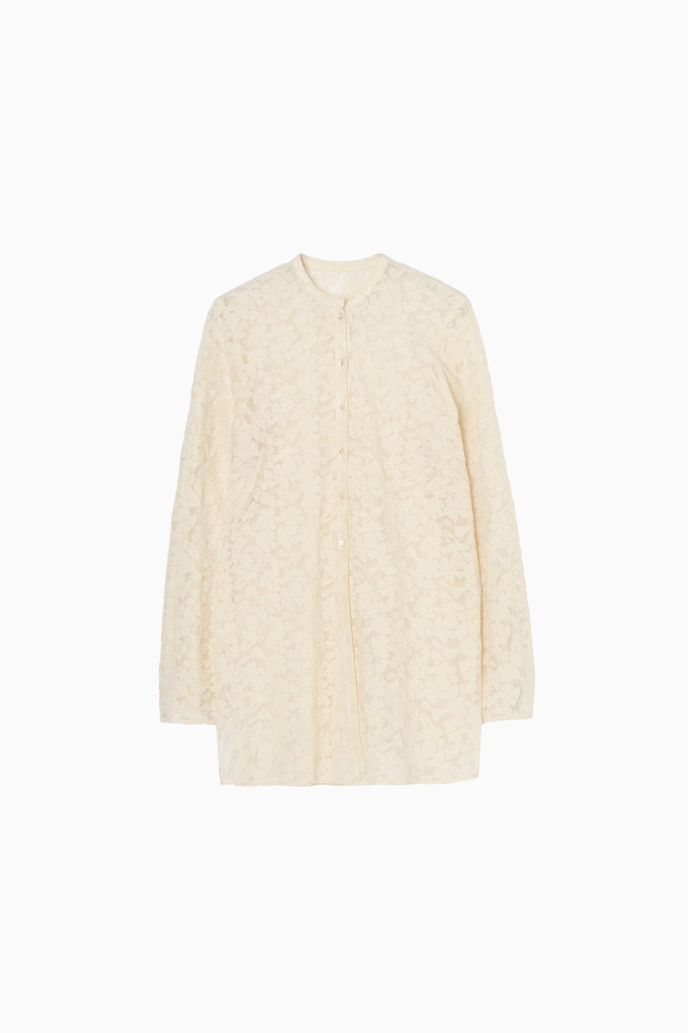 tulle embroidery shirt