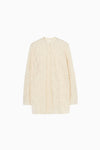 tulle embroidery shirt