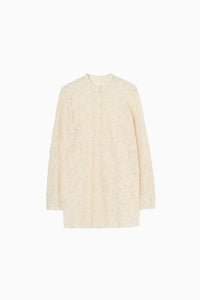 tulle embroidery shirt