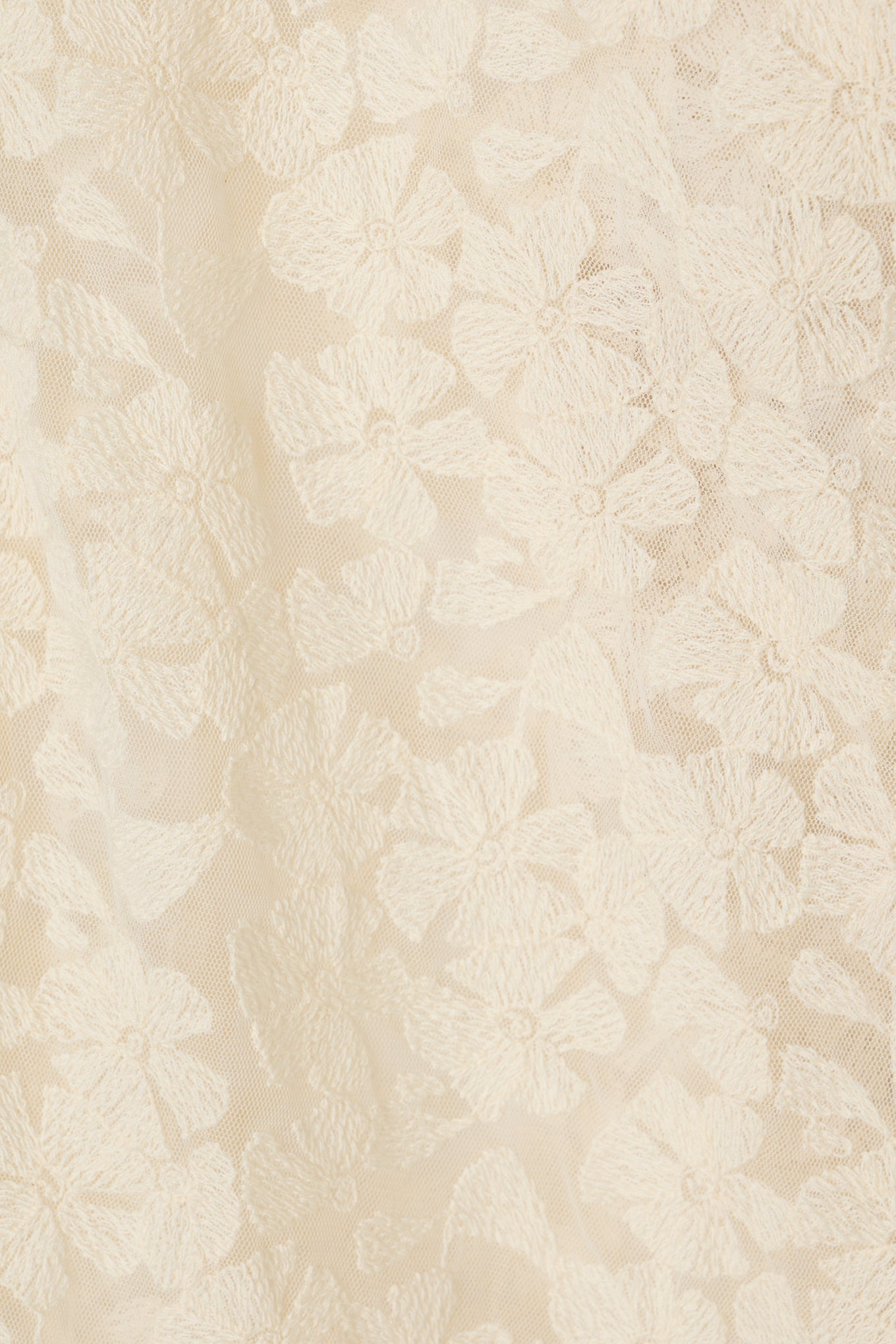 tulle embroidery shirt