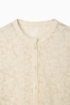 tulle embroidery shirt
