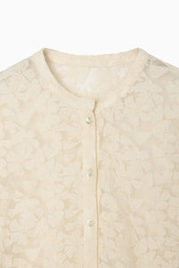 tulle embroidery shirt