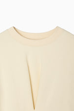 画像をギャラリービューアに読み込む, front tuck cropped sweat
