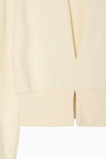 画像をギャラリービューアに読み込む, front tuck cropped sweat
