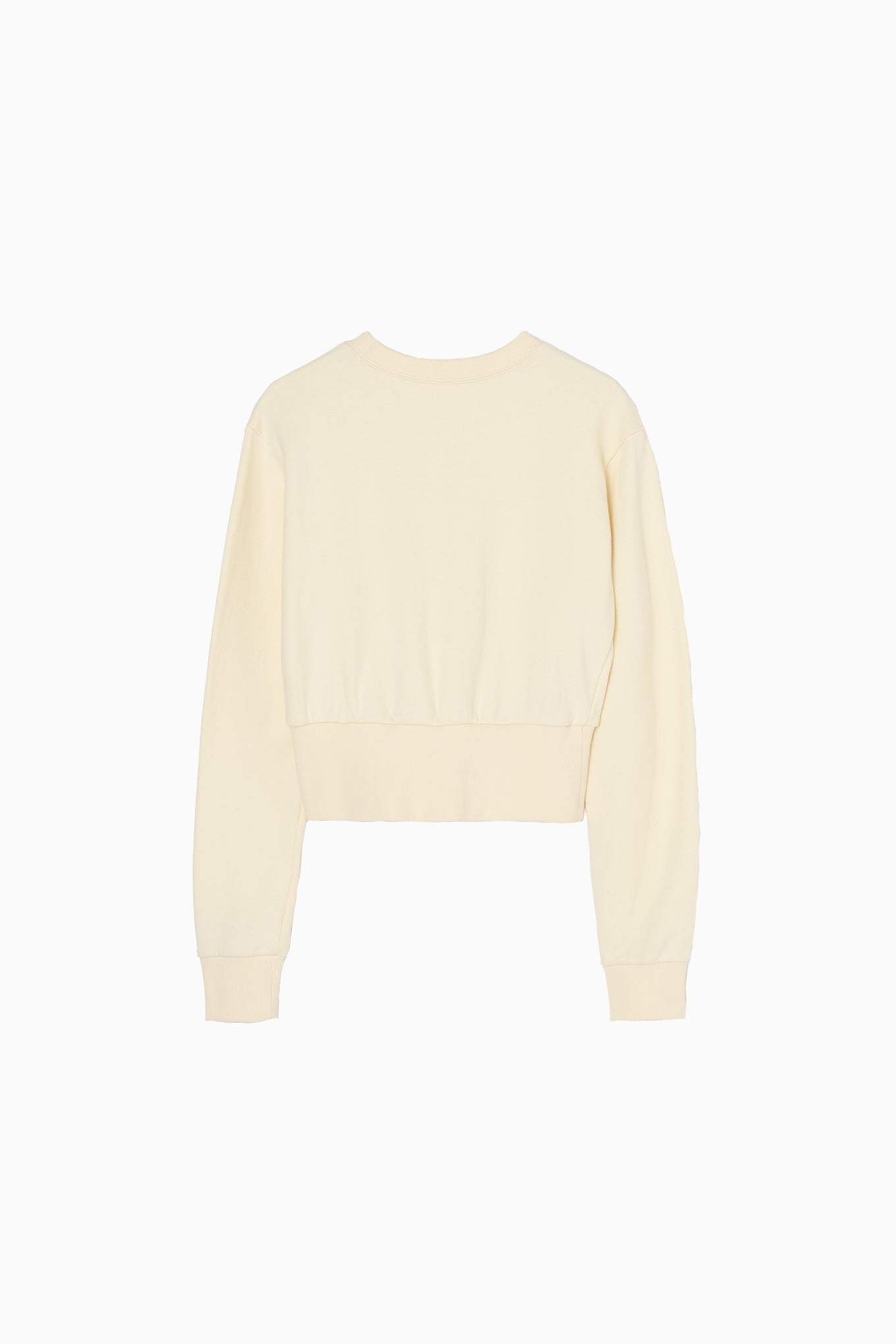 front tuck cropped sweat