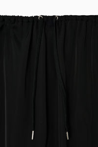 drawstring gloss pants