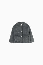 画像をギャラリービューアに読み込む, wool shaggy coat [Kids]
