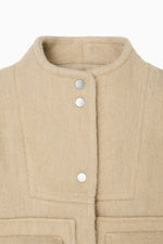 画像をギャラリービューアに読み込む, wool shaggy coat [Kids]
