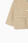 wool shaggy coat [Kids]